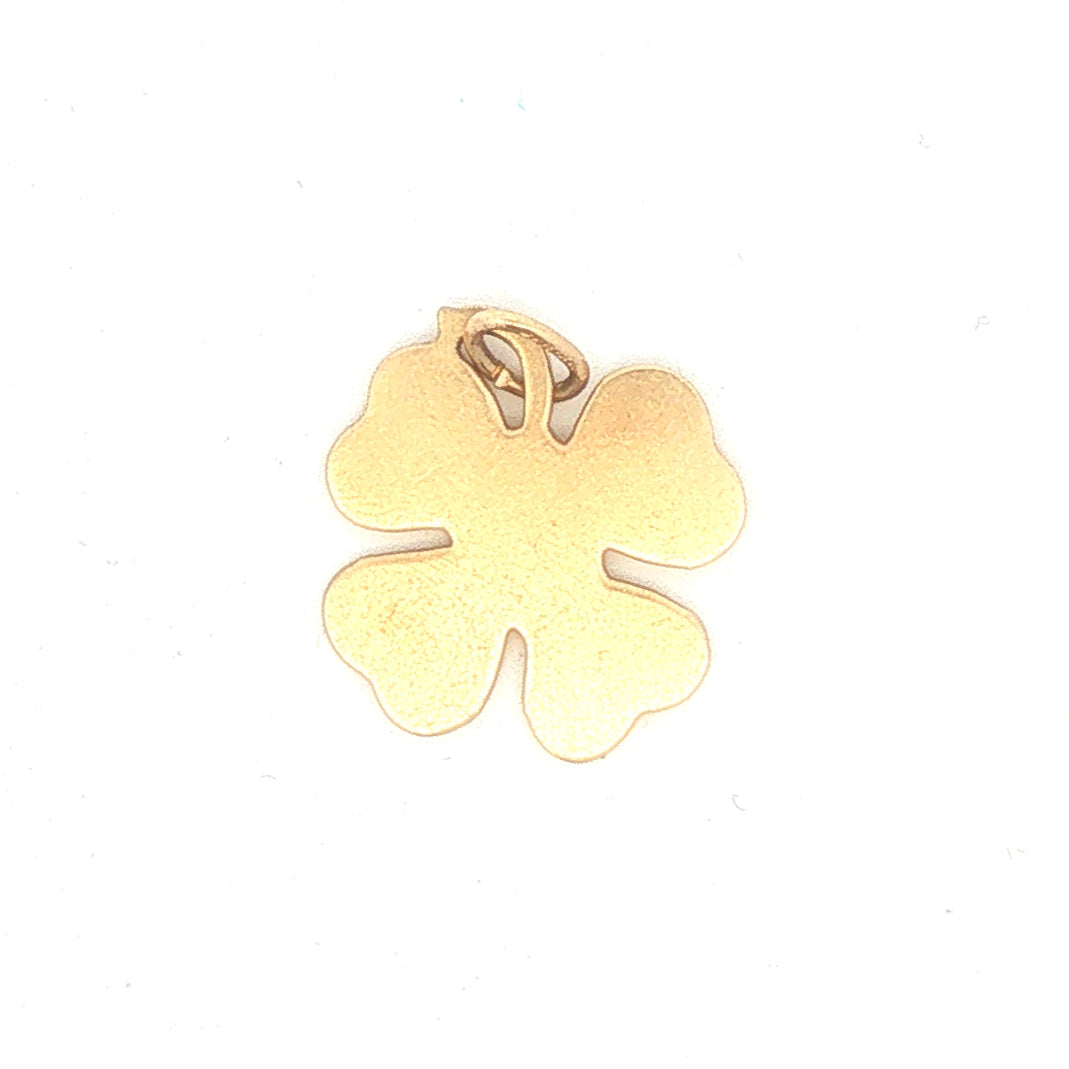 Vintage 14k Gold Shamrock Charm