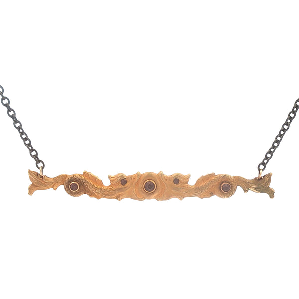 Upcycled Fish Bar Pendant on Stainless Chain