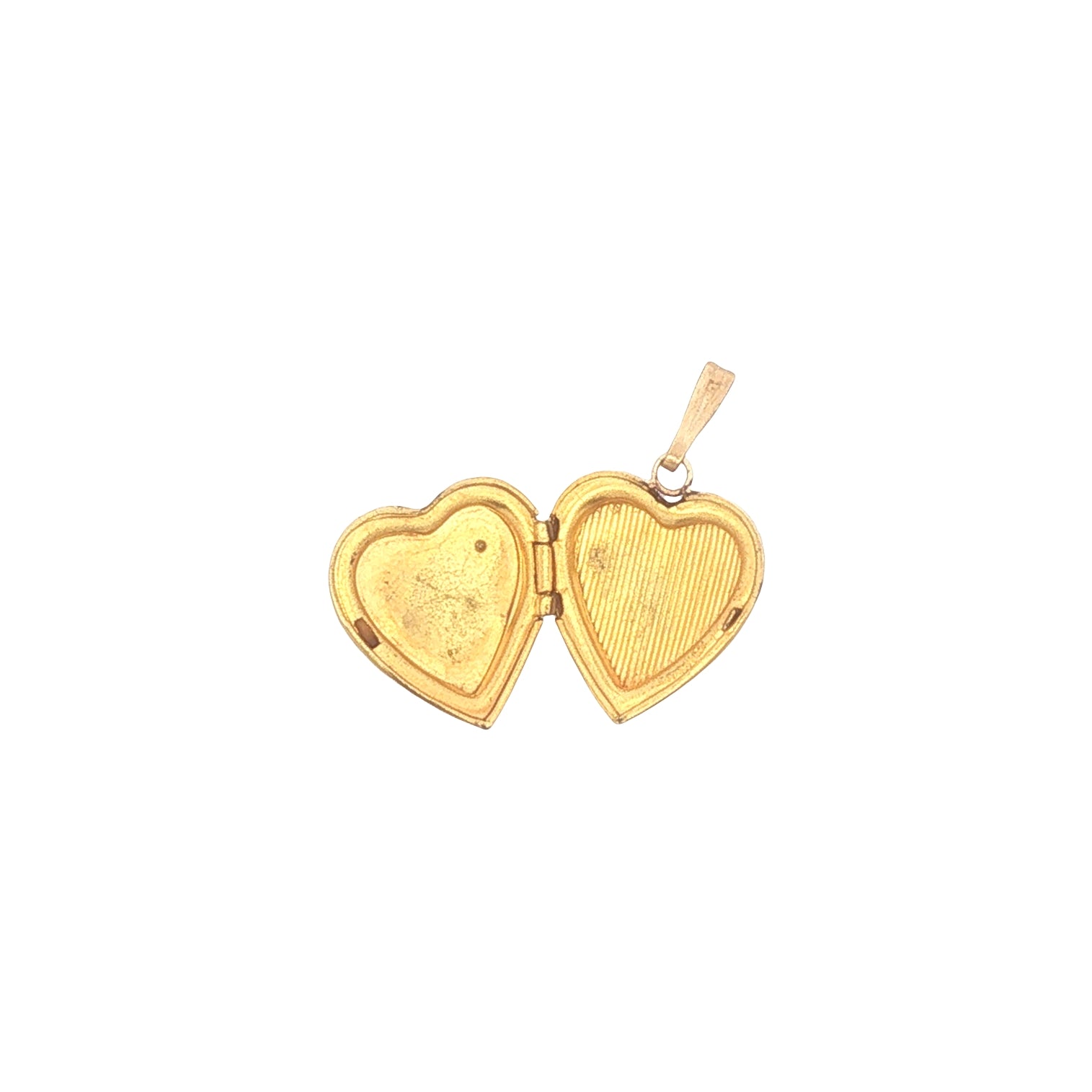 Gold Filled Heart Locket with Rose Cut Diamond