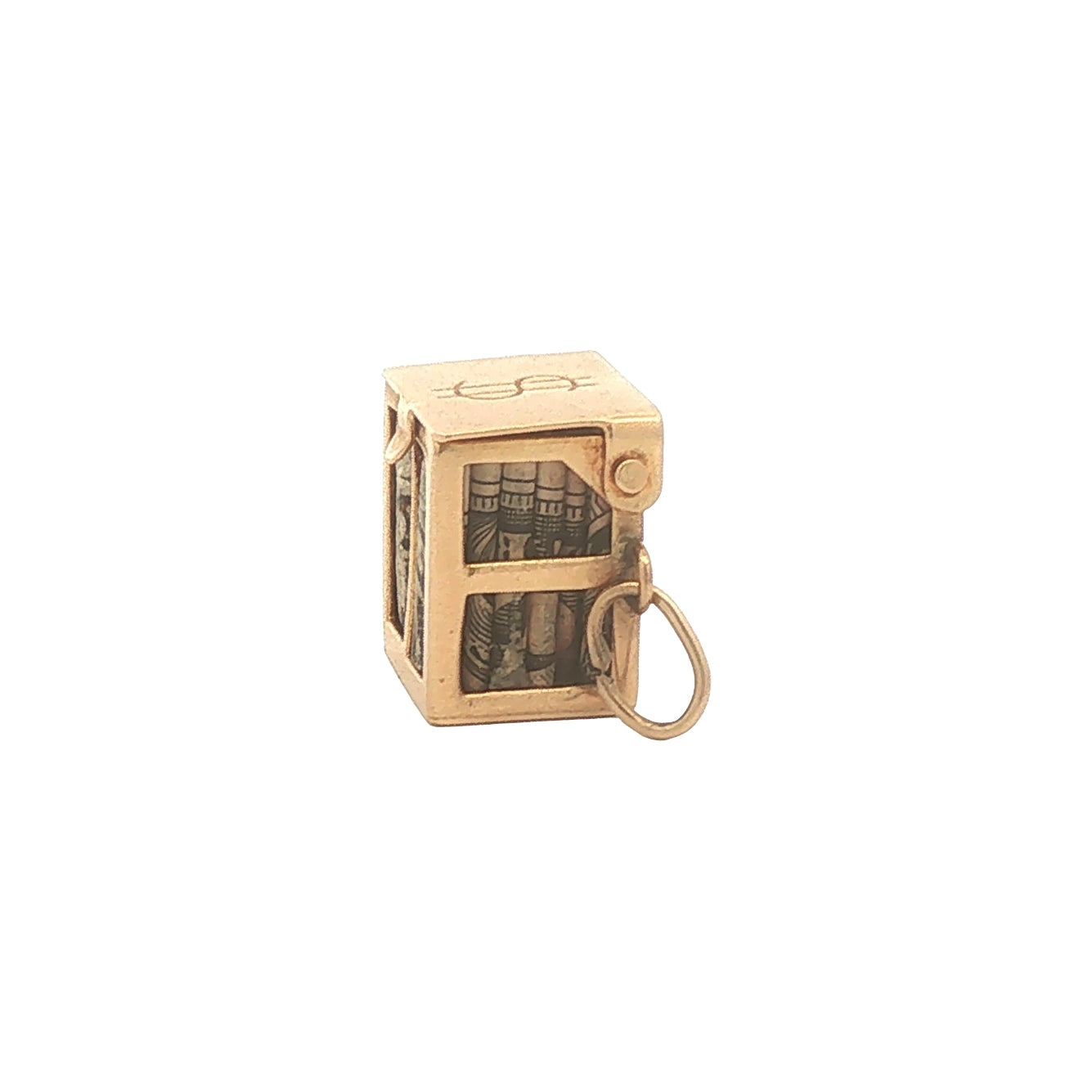 Vintage 14K Gold Lucky Dollar Charm