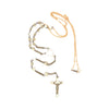Mother of Pearl Rosary with Gold Filled Chain Necklace