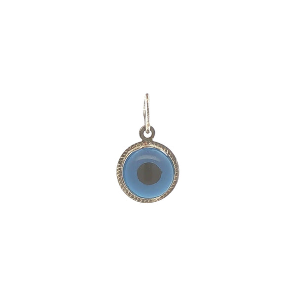 Silver Glass Evil Eye Charm