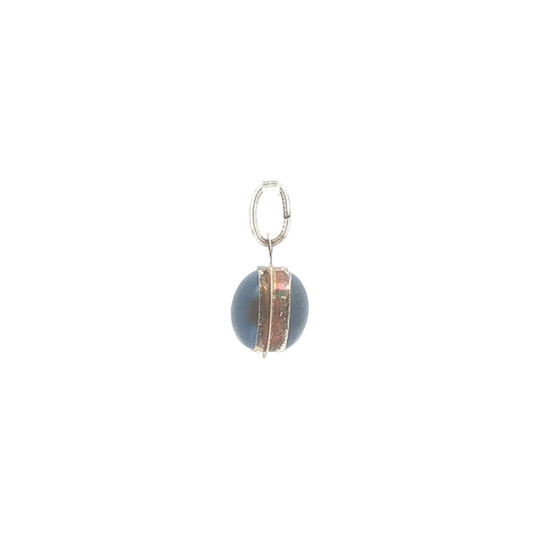 Silver Glass Evil Eye Charm