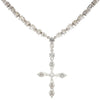 Vintage CZ Cross Necklace