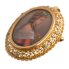18K Gold Painted Portrait Pin/Pendant