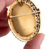 18K Gold Painted Portrait Pin/Pendant