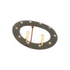 Antique Black Enameled Buckle Brooch