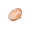 14K Gold Angel Cameo Brooch