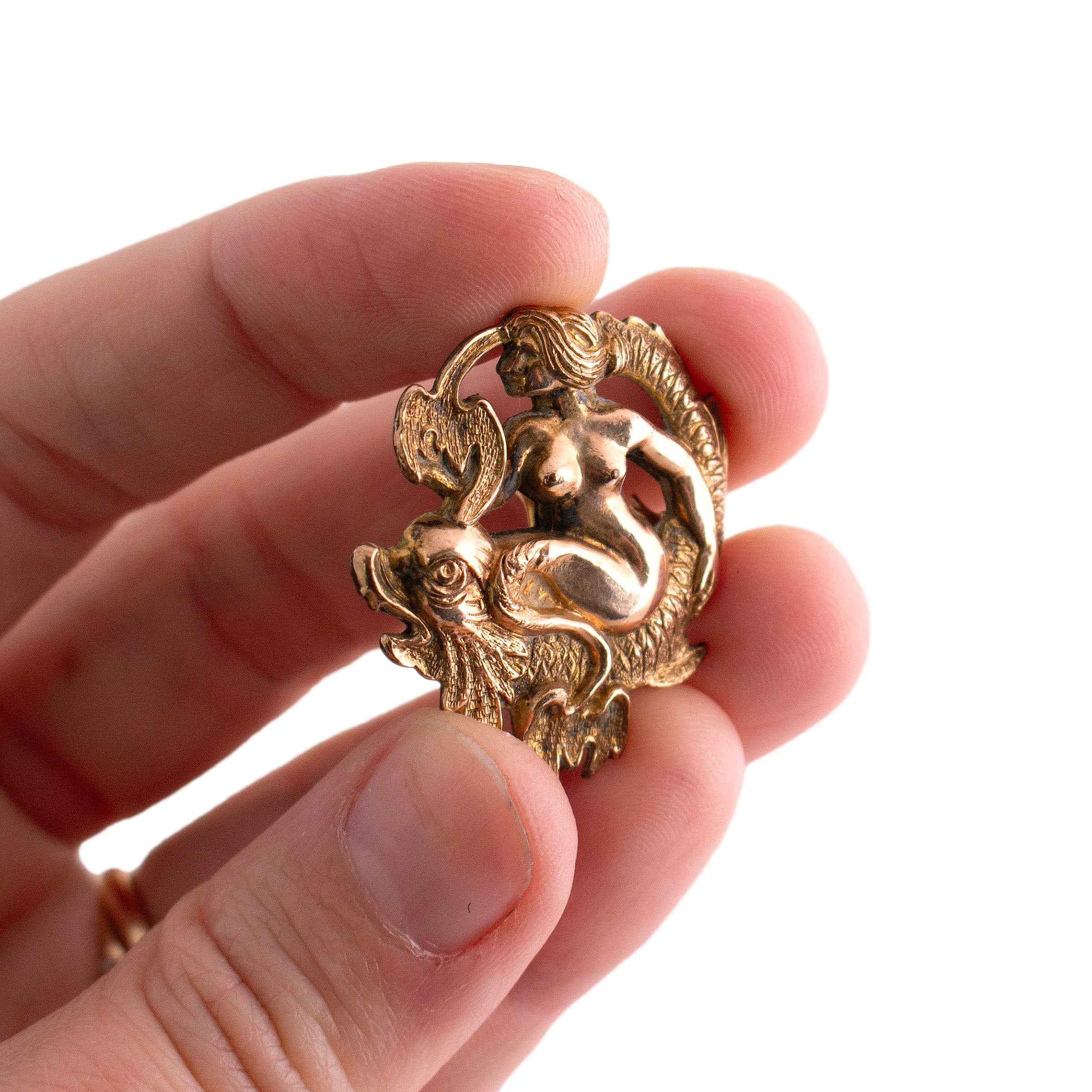 Antique Mermaid Brooch