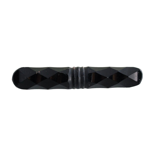 Antique Onyx Mourning Bar Brooch