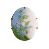 Antique Painted Porcelain Forget Me Not Brooch