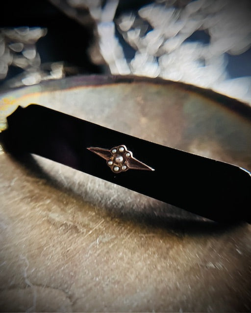 Antique Mourning Bar Brooch