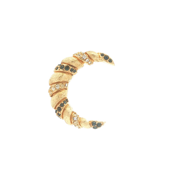 Crescent Moon Brooch
