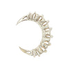 Rhinestone Crescent Moon Brooch