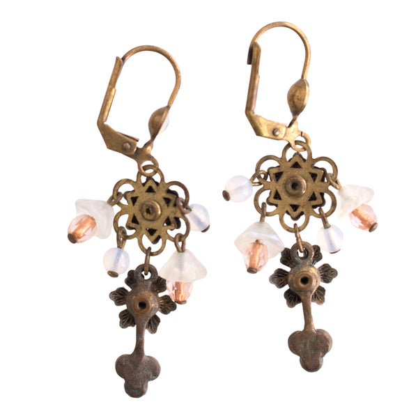 Michal Negrin Floral Bracelet and Earrings Set