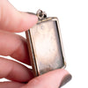 Antique Hand Painted Glass Locket and Earring Set