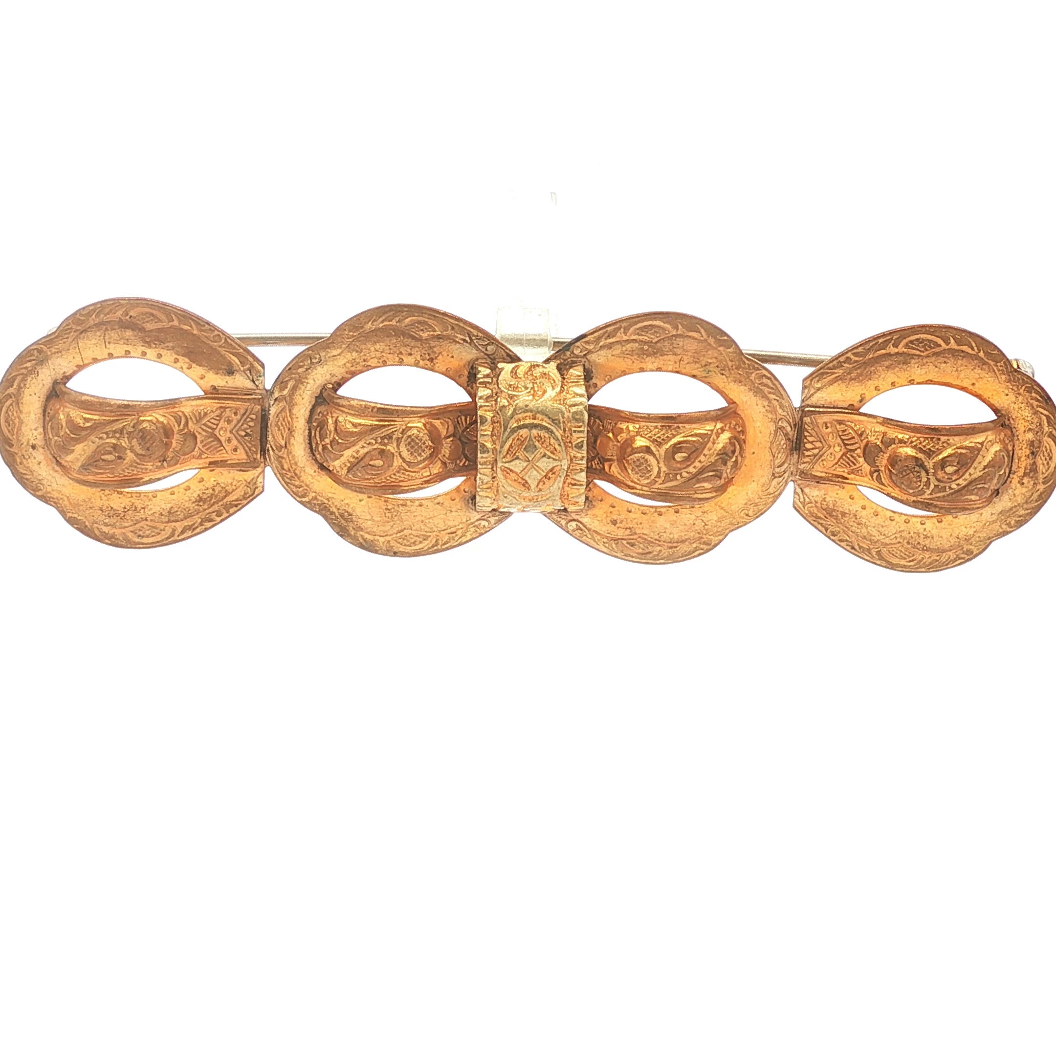 Antique Decorative Bracelet and Brooch Set