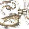 Nino Bisso Hand Wrought Sterling Swan Bracelet and Earring Set