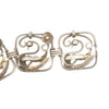 Nino Bisso Hand Wrought Sterling Swan Bracelet and Earring Set
