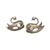 Nino Bisso Hand Wrought Sterling Swan Bracelet and Earring Set