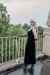 Rembrandt Black Velvet Cocktail Dress