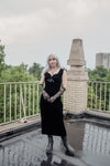 Rembrandt Black Velvet Cocktail Dress