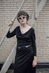 Vintage BCBG Cowl Neck Dress