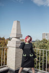 Black and Green Vintage Dress