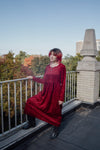 Wine Velvet Maxi Dress by Worthington