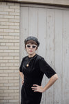 Black Mock Neck Maxi Dress