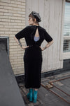 Black Mock Neck Maxi Dress