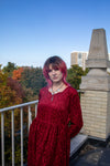 Wine Velvet Maxi Dress by Worthington