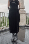 Rembrandt Black Velvet Cocktail Dress