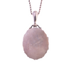 Victorian Silver Engraved Locket on Chain