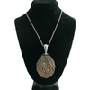 Victorian Silver Engraved Locket on Chain