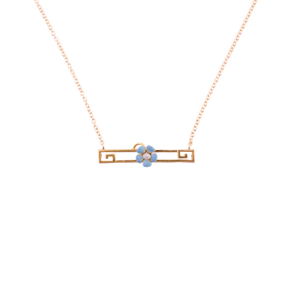 Forget Me Not Bar Necklace