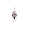 Sterling Floral Pearl Pendant