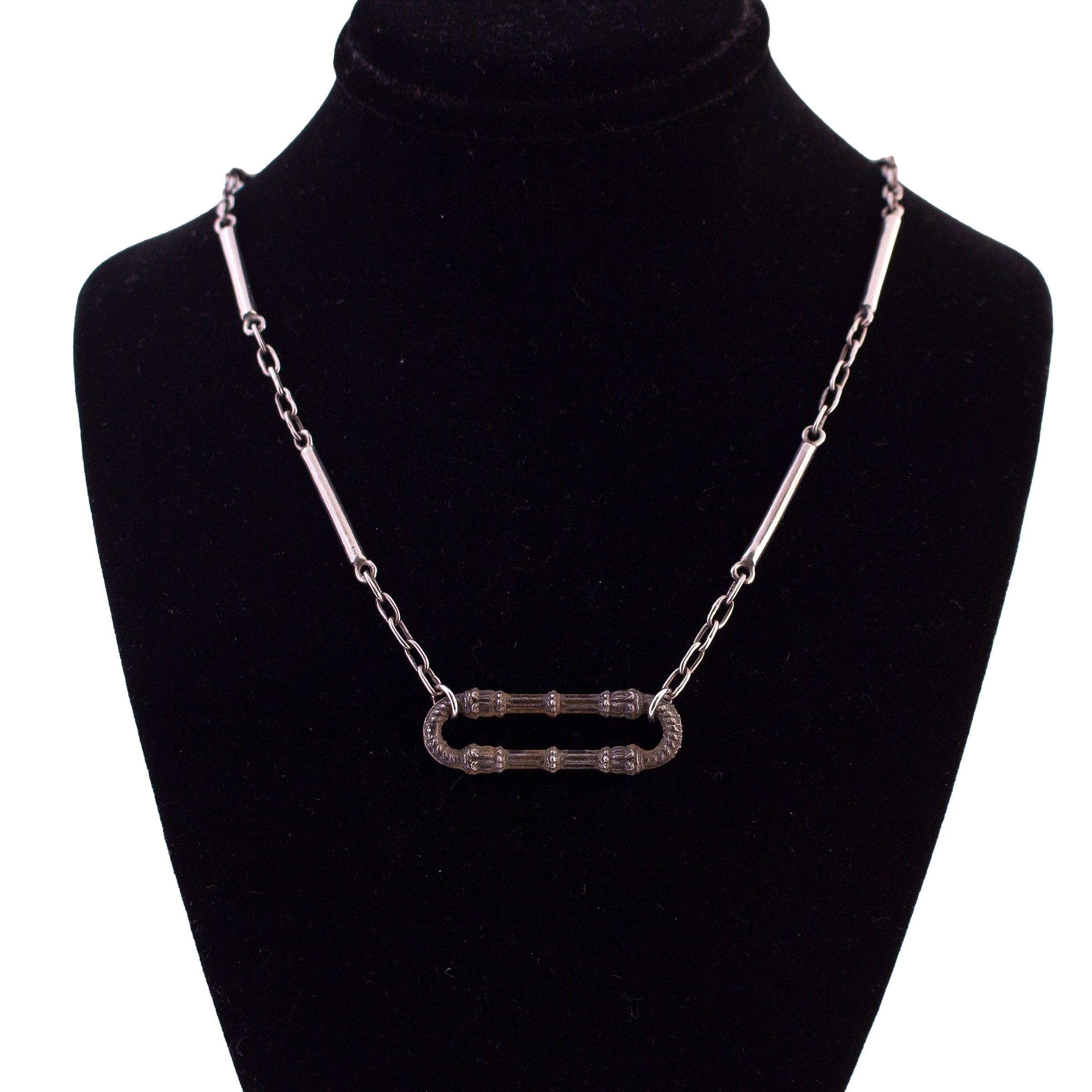 Wrought Iron Link with Vintage Bar Chain
