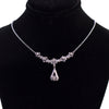 Floral Diamond Bar Necklace